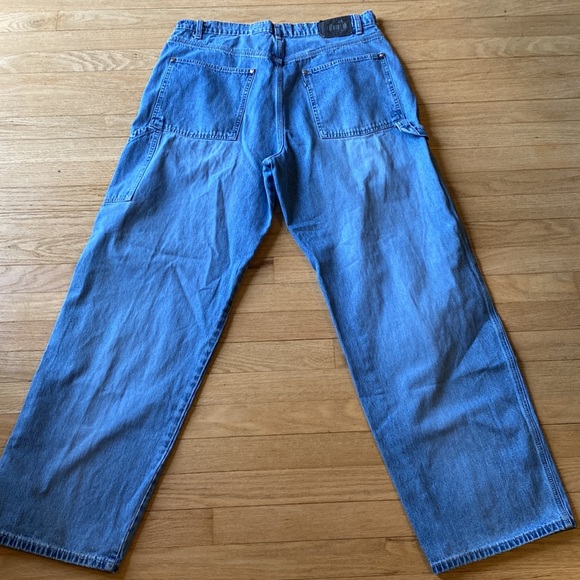 SILVER TAB Vintage 90s light blue Levi’s Carpenter Jeans 36X34 - Picture 11 of 16